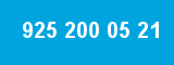 925 200 05 21